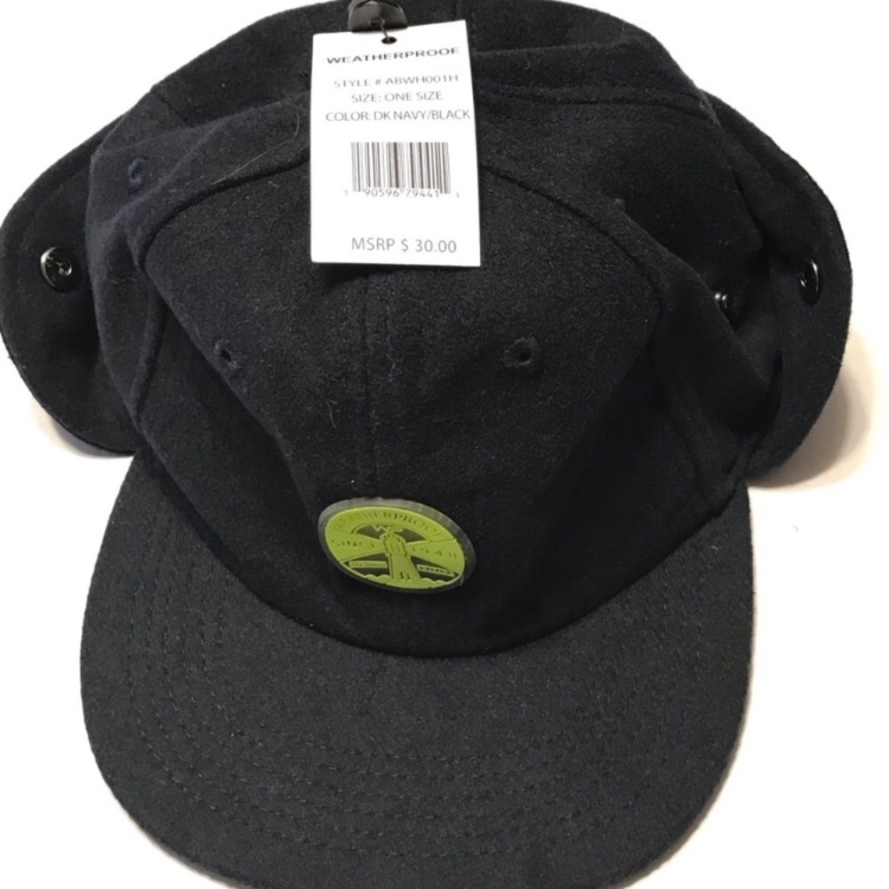 Weatherproof Fleece Covered Hat With Ear Flaps